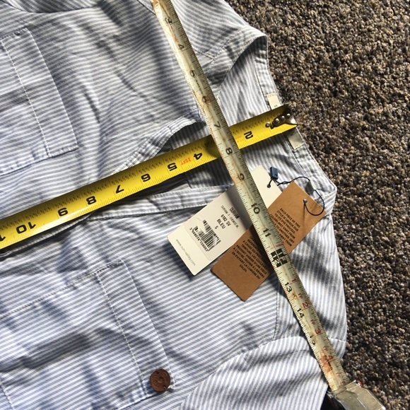 Pinstripe Blue & White Button Down NWT - Picture 5 of 7